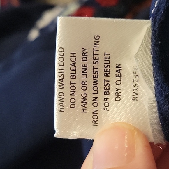 ROMEO & JULIET COUTURE small navy blue embroidered mini dress - Picture 5 of 5